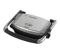 Ariete 1911 Toast & Grill Slim - Piastra elettrica antiaderente per toast e sandwich - piastra rigata - 1000 Watt - Argento