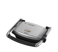 Ariete 1911 Toast & Grill Slim - Piastra elettrica antiaderente per toast e sandwich - piastra rigata - 1000 Watt - Argento