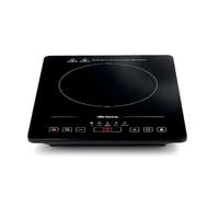 Ariete 1997 Piastra a induzione singola portatile, Vetroceramica, 2000W, 10 livelli di potenza, Timer fino a 4 ore, Sicurezza bambini, 5 programmi, Nero