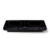 Ariete 1998 Piastra a induzione doppia portatile, Vetroceramica, 2000W + 1500W, 12 livelli di potenza, Timer fino a 4 ore, Sicurezza bambini, Nero