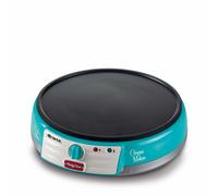 Ariete 202 Crepes Maker Party Time - Piastra per Crepes antiaderente - 2 spatole in legno - ricettario - 1000 W - Azzurro