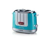Ariete 206 Hot Dog Maker Party Time, Macchina per fare hot dog, 650 W, 5 livelli di cottura, 4 spazi di cottura, Espulsione automatica, Azzurro