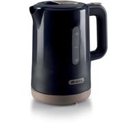 Ariete 2846 Bollitore Breakfast, 2200W, Capacità 1,7 L, Base Cordless 360°, Spegnimento automatico, Coperchio di sicurezza, Livello acqua visibile, Finitura lucida e opaca, Dark & Sahara Grey
