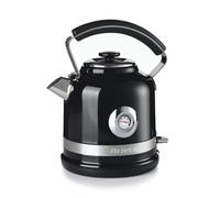 Ariete 2854 Moderna Bollitore Elettrico, 2000 W, Capacità 1,7 L, 360° Cordless, Sistema di Spegnimento Automatico, Filtro Rimovibile, Livello Acqua Visibile, Termometro, Nero