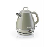 Ariete 2868 Bollitore Elettrico Vintage 1 Litro - Infusi, Tè e Tisane - Autospegnimento - Acciaio Inox - 1 Litro - 1600 Watt - Beige