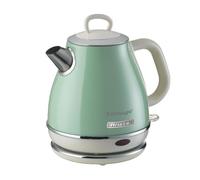 Ariete 2868 Bollitore Elettrico Vintage 1 Litro - Infusi, Tè e Tisane - Autospegnimento - Acciaio Inox - 1 Litro - 1600 Watt - Verde