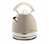 Ariete 2877 Bollitore elettrico 1,7 Litri di Design - Infusi, tè e tisane - Autospegnimento - 2000 Watt - Acciaio Inox - Linea Vintage - Beige