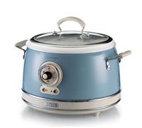 Ariete 2904 Rice Cooker - Cuociriso Elettrico con bowl in ceramica - Sushi fatto in casa - Multicooker - Linea Vintage - 3,5 L - 650 W - Celeste