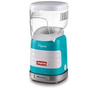 Ariete 2956, Pop Corn Party Time, Macchina per Pop Corn, Scoppia 60gr di Mais per Pop Corn in 2 minuti con Aria Calda, Senza Grassi, 1000 Watt, Azzurro