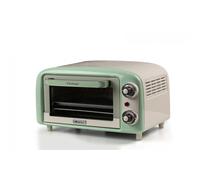 Ariete 3919 Forno Elettrico Vintage, 800W, Capacità 10L, Doppio vetro, Retrò, Verde