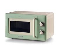 Ariete 3960 Forno a microonde Vintage, 800W, Capacità 20L, 3 funzioni, 6 livelli di cottura, Timer, Verde