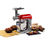 Ariete Ariete 4079 Accessorio tritacarne, insaccati e trafila pasta, Kit completo di accessori per Impastatrice Moderna di Ariete mod. 1589, Grigio