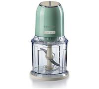 Ariete 438, Tritatutto Vintage, Chopper e Tritaghiaccio, 2 velocità, 4 lame in Acciaio Inox, Tazza graduata 600 ml, 400 W, Verde
