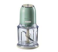 Ariete 438, Tritatutto Vintage, Chopper e Tritaghiaccio, 2 velocità, 4 lame in Acciaio Inox, Tazza graduata 600 ml, 400 W, Verde