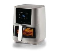 Ariete 4626 Friggitrice ad aria 6L, 1300 W, Capacità 6L, Capacità di cottura 2,5kg, 8 programmi preimpostati, Temperatura fino a 200°, Cestello trasparente per controllo cottura, Bianco