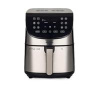 Ariete 4628 Friggitrice ad aria 7L, 1800 W, Capacità 7L, Capacità di cottura 2,8kg, 12 programmi preimpostati, Funzione Max Crisp, Temperatura fino a 200°, Cestello antiaderente con griglia, Metal