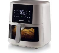 Ariete 4630 Friggitrice ad aria 9L, 1500 W, Capacità 9L, Capacità di cottura 3,5kg, 8 programmi preimpostati, Temperatura fino a 200°, Cestello trasparente per controllo cottura, Bianco