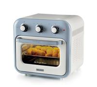 Ariete 4632 Friggitrice ad aria e forno Vintage, 1400W, 2in1, Capacità 16L, Accessori inclusi, Timer 60 minuti, Doppio vetro, Celeste