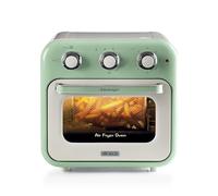 Ariete 4632 Friggitrice ad aria e forno Vintage, 1400W, 2in1, Capacità 16L, Accessori inclusi, Timer 60 minuti, Doppio vetro, Verde