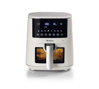 Ariete 4633 Friggitrice ad aria 4L, 1400W, Capacità 4L, 9 programmi, Funzione Shake e Grill, Temperatura fino a 200°C, Bianco