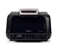Ariete 4635 Air Fryer Grill, Friggitrice ad aria e Griglia, Bistecchiera,1700W, Capacità 8L, Friggi e Griglia, 8 funzioni di cottura, Timer, Nero