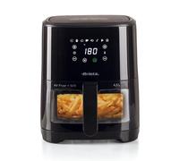 Ariete 4639 Friggitrice ad aria 4,5L, 1300W, Capacità 4,5L, 8 programmi, Funzione Grill, Temperatura fino a 200°C, Nero