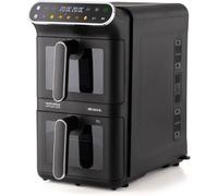 Ariete 4640/00 Air Fryer Vertical DUO, Friggitrice ad aria doppia verticale, 2460W, 11L, Due cestelli, Sync e Dual, 6 programmi, Funzione Grill, Fino a 200°C