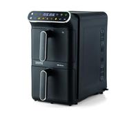Ariete 4640/10 Air Fryer Vertical DUO, Friggitrice ad aria doppia verticale, 2460W, 11L, Due cestelli, Sync e Dual, 6 programmi, Funzione Grill, Fino a 200°C