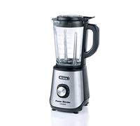 Ariete 579 Power Blender 1200W, Frullatore, 1200W, 4 lame in acciaio inox, 2 velocità + Funzione Pulse, Capacità 1,5 L, Piedini antiscivolo, Coperchio superiore, Metal
