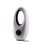 Ariete 803 Ventilatore Digitale Ciclope, Senza pale, 60W, Da tavolo, Silenzioso, Funzione oscillazione, Timer fino a 7,5 h, 3 velocità, Luce led, Bianco