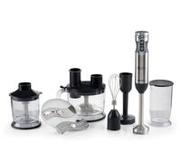 Ariete 898/1 4 Blades Multiprep 7in1, Frullatore a immersione, 7 funzioni, 1000W, 10 velocità + turbo, Capacità 2 L, Accessori inclusi, Silver