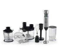 Ariete 898/1 4 Blades Multiprep 7in1, Frullatore a immersione, 7 funzioni, 1000W, 10 velocità + turbo, Capacità 2 L, Accessori inclusi, Silver