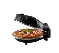 Ariete 917 Forno Pizza - Pizza in 4 minuti - Piastra in pietra refrattaria con trattamento antiaderente - Temperatura max 400° - 1200 Watt - Timer 30’ - Nero