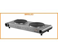 ARIETE 994 FORNELLO 2500W 2PIASTRE EL. DIAM.18.8+15.5CM INOX