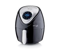 Ariete Airy Fryer Digital 4616, Friggitrice ad Aria 3,5 Litri, Timer da 60 Minuti, LCD e Touchscreen con 7 Modalità di Cottura, Temperatura Massima 200° C, 1300W, Nero