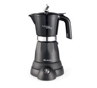 Ariete 1368 Aroma - Moka Elettrica con Autospegnimento - 4/6 tazze - Mantenimento temperatura fino a 30' - 480 Watt - Nero