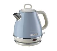 Ariete 2868 Bollitore Elettrico Vintage 1 Litro - Infusi, Tè e Tisane - Autospegnimento - Acciaio Inox - 1 Litro - 1600 Watt - Celeste