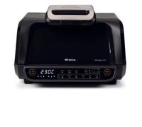 Ariete 4635 Air Fryer Grill, Friggitrice ad aria e Griglia, Bistecchiera,1700W, Capacità 8L, Friggi e Griglia, 8 funzioni di cottura, Timer, Nero