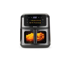 Ariete Ariete 4642 Air Fryer e Grill 10L Digital, 2100W, Doppia resistenza superiore e inferiore, Capacità XXXL 10L, 14 programmi di cottura, Pannello touch, Avvio ritardato, Timer, Finestra trasparen