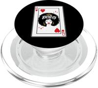 Ariete Astrologia Nera Regina Cuori Blackjack Carte Poker PopSockets PopGrip per MagSafe