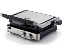 Ariete 1918 Grill & Taste - Griglia Elettrica - Piastre Antiaderenti removibili basculanti - apertura 180° - 5 Temperature - 2000 Watt - Acciaio Inox
