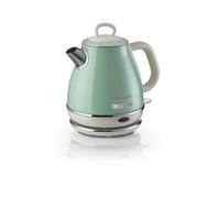 Ariete 2868 Bollitore Elettrico Vintage 1 Litro - Infusi, Tè e Tisane - Autospegnimento - Acciaio Inox - 1 Litro - 1600 Watt - Verde