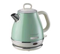 Ariete 2868 Bollitore Elettrico Vintage 1 Litro - Infusi, Tè e Tisane - Autospegnimento - Acciaio Inox - 1 Litro - 1600 Watt - Verde