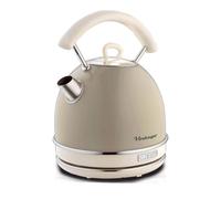 Ariete 2877 Bollitore elettrico 1,7 Litri di Design - Infusi, tè e tisane - Autospegnimento - 2000 Watt - Acciaio Inox - Linea Vintage - Beige