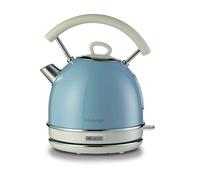 Ariete 2877 Bollitore elettrico 1,7 Litri di Design - Infusi, tè e tisane - Autospegnimento - 2000 Watt - Acciaio Inox - Linea Vintage - Celeste