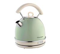 Ariete 2877 Bollitore elettrico 1,7 Litri di Design - Infusi, tè e tisane - Autospegnimento - 2000 Watt - Acciaio Inox - Linea Vintage - Verde