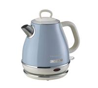 Ariete Bouilloire Vintage 2868, Bouilloire Électrique avec Base 360° Sans Fil, Arrêt Automatique, Capacité 1 L, Acier Inoxydable, 1600W, Bleu Clair