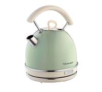 Ariete 2877 Bollitore elettrico 1,7 Litri di Design - Infusi, tè e tisane - Autospegnimento - 2000 Watt - Acciaio Inox - Linea Vintage - Verde