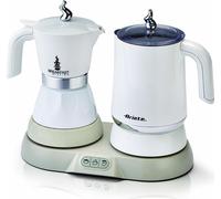 Ariete 1344 Breakfast Station - Moka elettrica - Bollitore - Montalatte a caldo e freddo - 5 funzioni - mantenimento caffè caldo - 500 Watt - Bianco