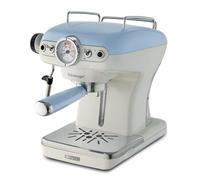 Ariete 1389 Macchina da Caffè Espresso di Design - per Polvere e cialde ESE - filtro 1 e 2 tazze - Montalatte - 850 Watt - Linea Vintage - Celeste